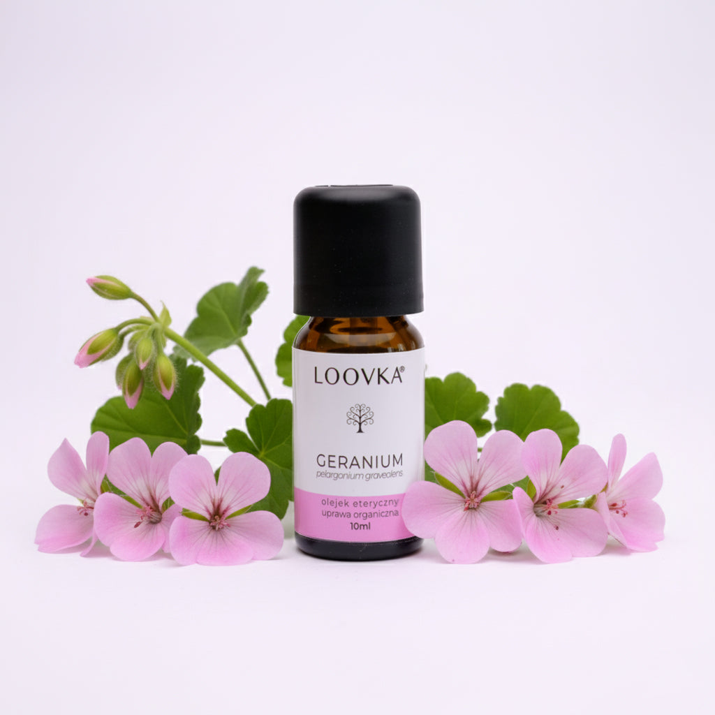 Olejek Geranium - uprawa organiczna 10ml