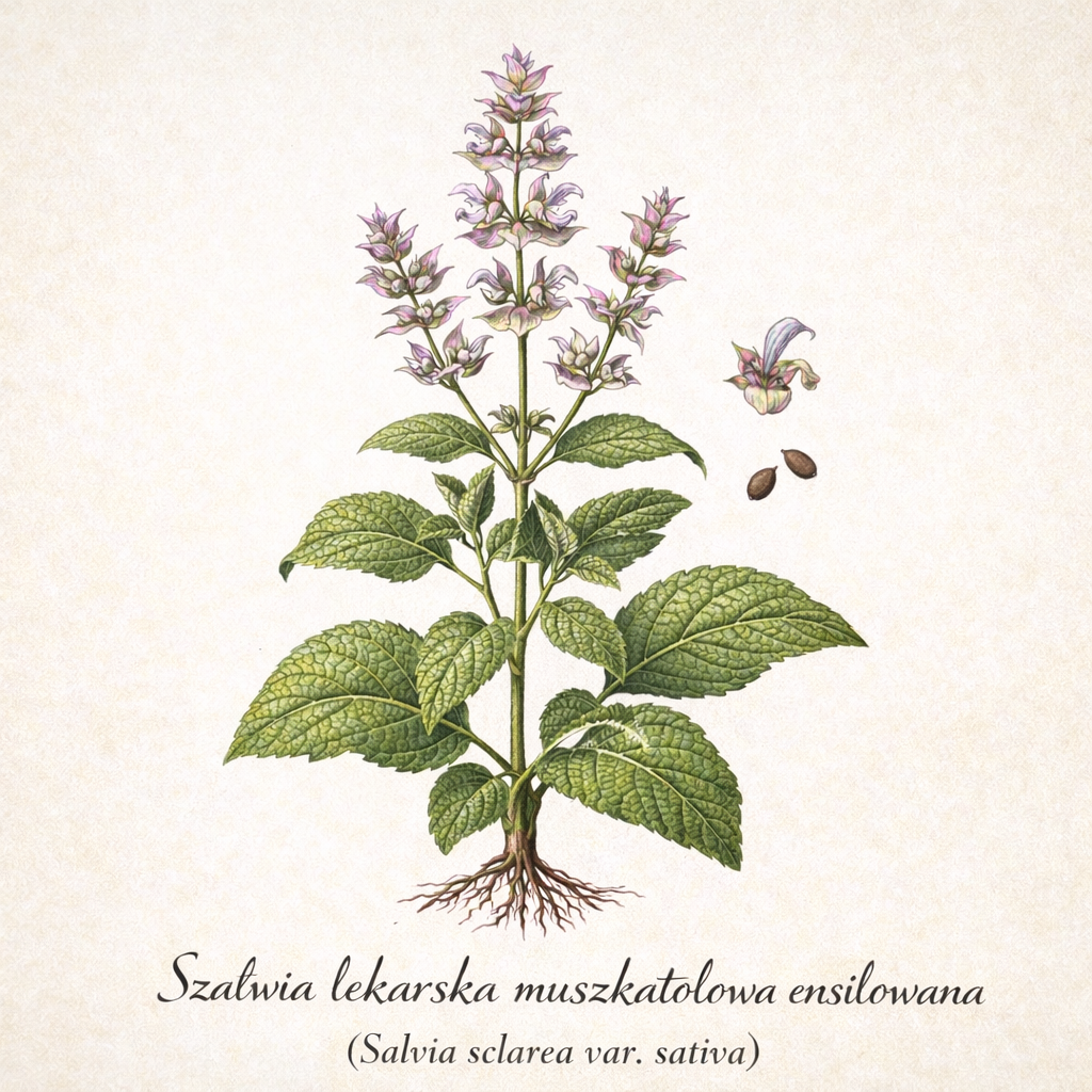 Olejek Szałwia Muszkatołowa -ensilowana -uprawa organiczna