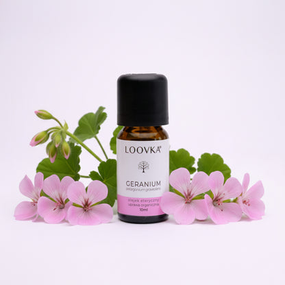 Olejek Geranium - uprawa organiczna 10ml