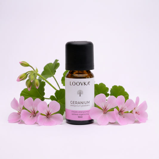 Olejek Geranium - uprawa organiczna 10ml